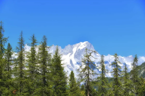 Dente Del Gigante Mont Blanc Massivet Sett Ovanifrån Thuile — Stockfoto