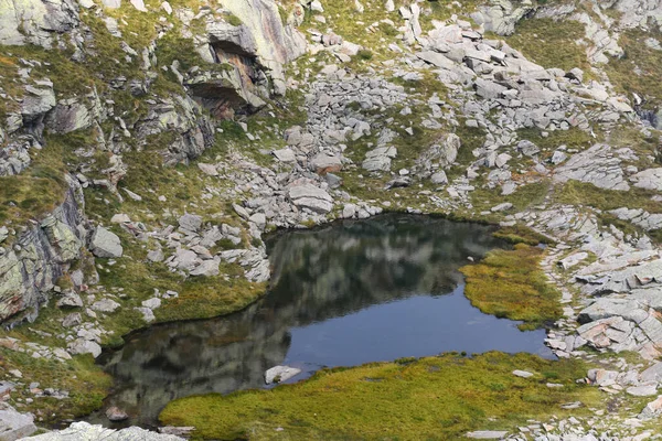 Den Lilla Och Vackra Sjön Monte Camino Biella Före Alperna — Stockfoto