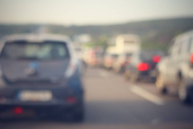 arka plan bulanık trafik sıkışıklığı