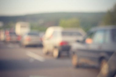 arka plan bulanık trafik sıkışıklığı