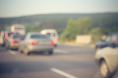 arka plan bulanık trafik sıkışıklığı