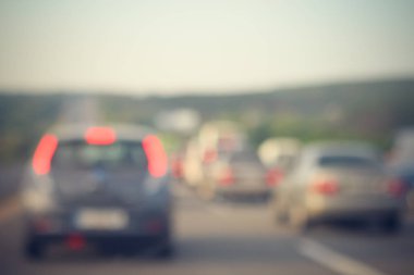 arka plan bulanık trafik sıkışıklığı