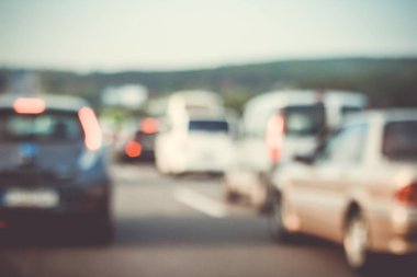 arka plan bulanık trafik sıkışıklığı