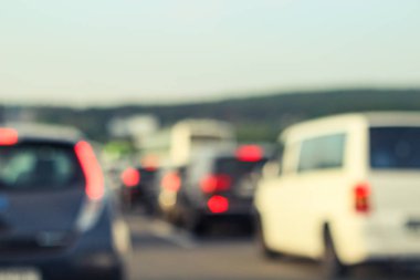 arka plan bulanık trafik sıkışıklığı