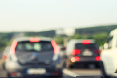 arka plan bulanık trafik sıkışıklığı