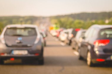 arka plan bulanık trafik sıkışıklığı