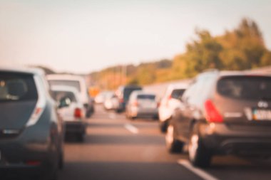 arka plan bulanık trafik sıkışıklığı