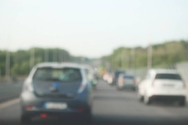 arka plan bulanık trafik sıkışıklığı