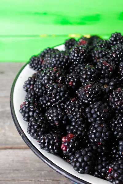 Summer Berry Natural Organic Blackberries Stock Image