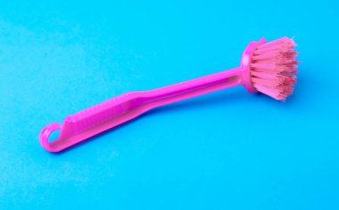 üzerinde mavi bir arka plan temizleme fırçası