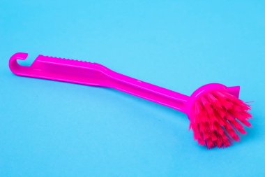 üzerinde mavi bir arka plan temizleme fırçası