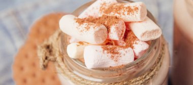 kakao marshmallows ve çerezler ile