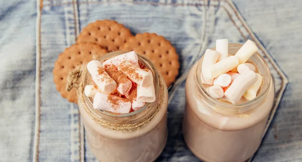 Cocoa Marshmallows Cookies — Stock Photo, Image