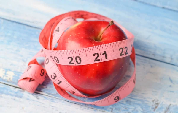 Manzana Adelgazamiento Nutrición Adecuada —  Fotos de Stock