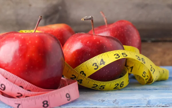 Μήλο Αδυνάτισμα Σωστή Διατροφή — Φωτογραφία Αρχείου