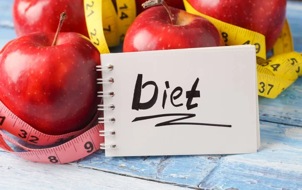 Elma Zayıflama Uygun Beslenme — Stok fotoğraf