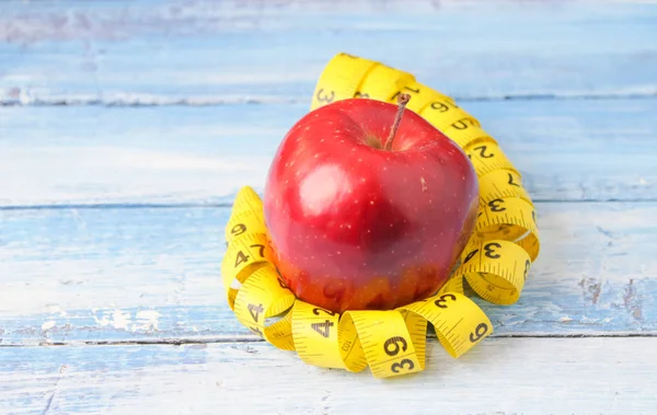 Manzana Adelgazamiento Nutrición Adecuada —  Fotos de Stock