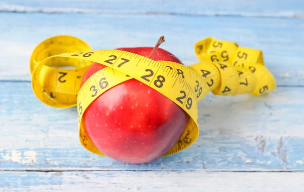 Jabłko Odchudzanie Prawidłowe Odżywianie — Zdjęcie stockowe