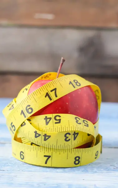 Apfel Schlankheit Richtige Ernährung — Stockfoto