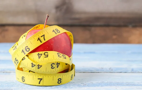 Manzana Adelgazamiento Nutrición Adecuada —  Fotos de Stock