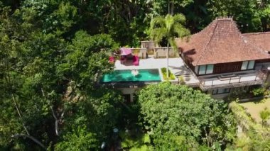 tropic villa havuzu kadınlar Bali ubud üstten görünüm 2 k Yüzme