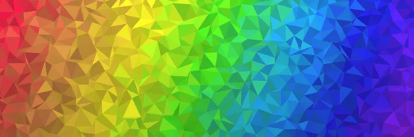 Low Poly Background Texture Colors Rainbow Big Panorama 12000X4000Pix — Stock Photo, Image