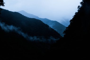 Orman dağlar bulutlar