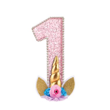 Sayı//Monogram alfabe-Unicorn 3D alfabe