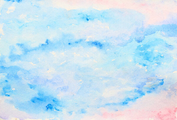 Abstract watercolor background painting
