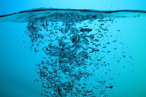 fresh water with bubbles