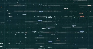 Soyut dijital veri arkaplanı, 3B oluşturma