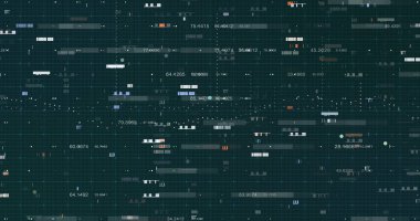 Soyut dijital veri arkaplanı, 3B oluşturma