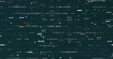 Soyut dijital veri arkaplanı, 3B oluşturma