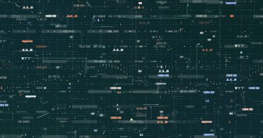 Soyut dijital veri arkaplanı, 3B oluşturma