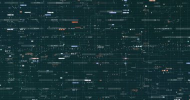 Soyut dijital veri arkaplanı, 3B oluşturma