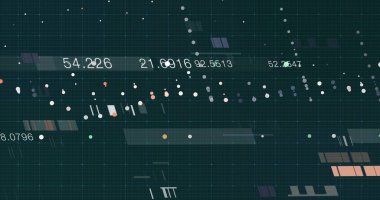 Soyut dijital veri arkaplanı, 3B oluşturma