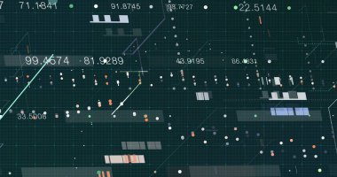 Soyut dijital veri arkaplanı, 3B oluşturma
