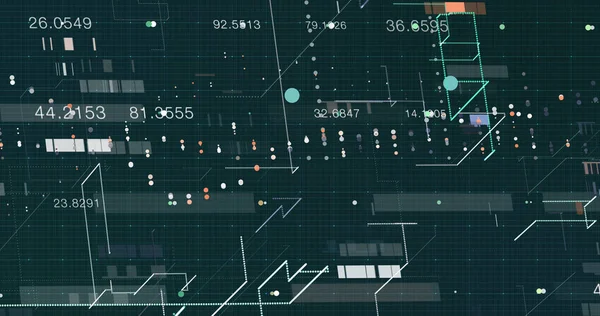 Abstrakt Digital Data Bakgrund Rendering — Stockfoto