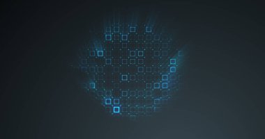 Soyut kılavuz şekli arka plan. 3D render