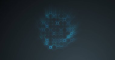 Soyut kılavuz şekli arka plan. 3D render