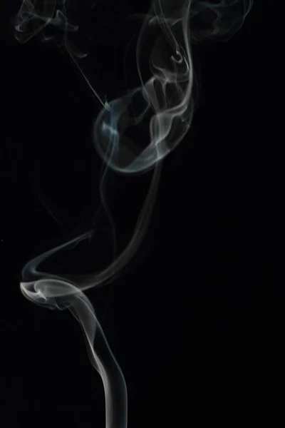 Текстура Белого Дыма Черном Фоне — стоковое фото