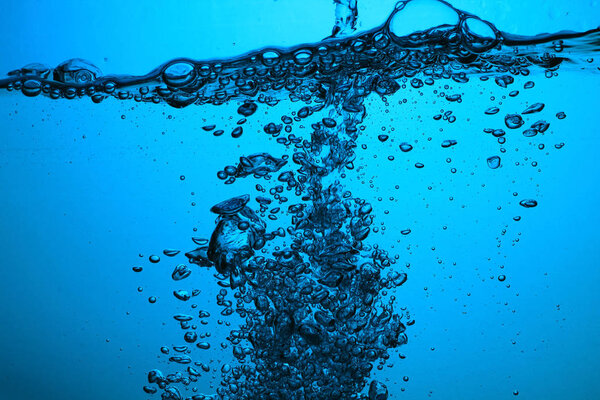 fresh water with bubbles