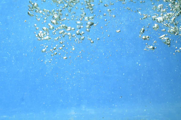 Friskt Vatten Med Bubblor Textur Bakgrund — Stockfoto