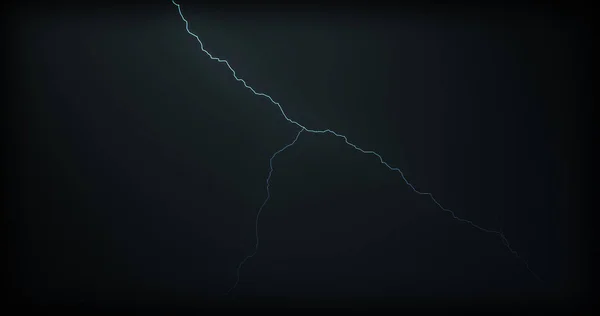 Lightning Strikes Een Zwarte Achtergrond Met Realistische Reflecties — Stockfoto
