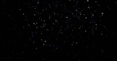 Siyah arkaplanda uçan toz parçacıkları