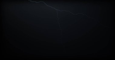 Gerçekçi yansımalar siyah bir zemin üzerine yıldırım