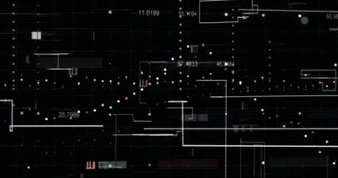 Soyut dijital veri arkaplanı, 3B oluşturma