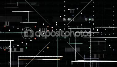 Soyut dijital veri arkaplanı, 3B oluşturma