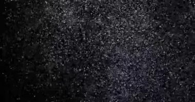 Siyah bir zemin üzerine kar yağışı