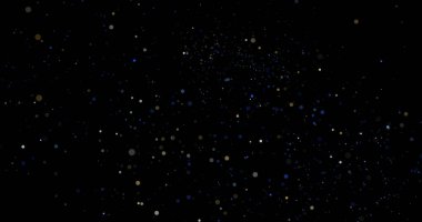 Siyah arkaplanda uçan toz parçacıkları